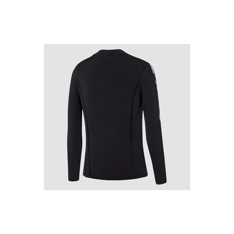 Speedo Boy's Active Long Sleeve Rash Top, Black/Speed, 12