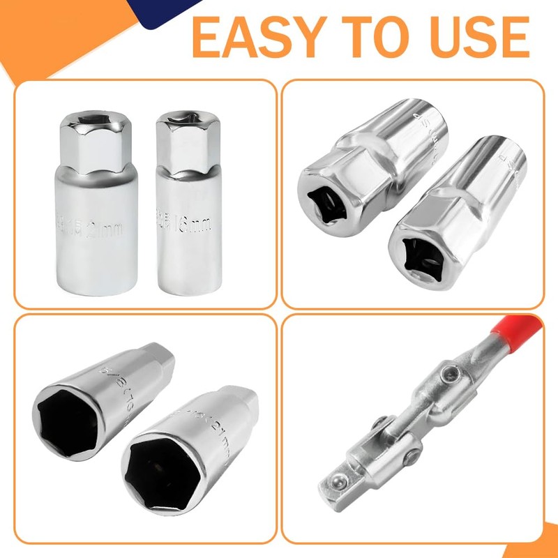 Lyxheth Spark Plug Socket Wrench, Spark Plug Tool, Universal T-handle