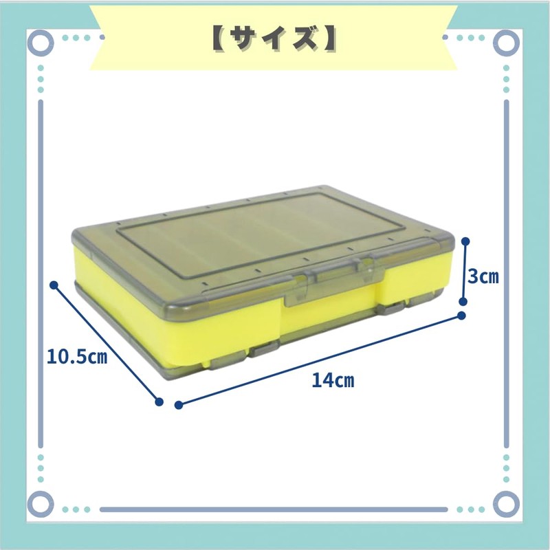 ideastore Lure Case Jig Egi Worm Case Tackle Reversible Double
