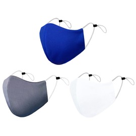 Arcarius Cloth Face Mask Washable Reusable Adjustable Breathable Face Masks 3 Pack