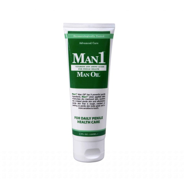 Man1 Man Oil Penile Health Cream - Advanced Care. Treat dry, red, cracked or peeling penile skin. Improves sensation over time