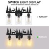 Rustic Bathroom Light Fixtures, 3-Light Farmhouse Vanity Lamp with Deer