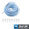 30 Meter Plastic Coated Curtain wire with 40 Hooks and