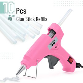 Mr. Pen- Hot Glue Gun Kit, 20W, Pink and Gray, Glue Gun with 10 Glue Sticks, Glue Gun and Sticks Set, Mini Glue Gun, Mini Hot Glue Gun Mini, Craft Glue Guns, Glue Sticks for Glue Gun Sticks