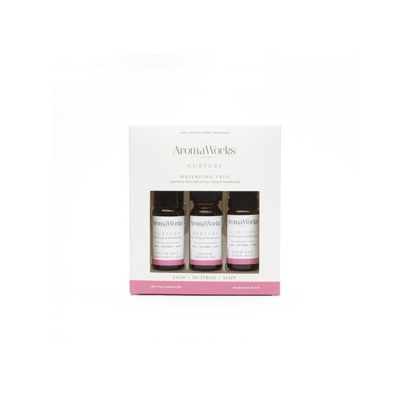 Aromaworks Nurture Wellbeing May Chang & Sandalwood Trio Set