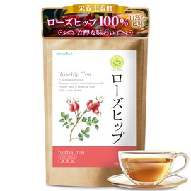 Rose Hip Tea Bag, Additive-free, Caffeinated, Made in Japan, 30 Packs