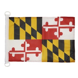 Maryland NAUTICAL Flag 18'' x 12'' - US state of Maryland flags 30 x 45 cm - Banner 12x18 in for boat - AZ FLAG