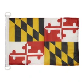 Maryland NAUTICAL Flag 18'' x 12'' - US state of Maryland flags 30 x 45 cm - Banner 12x18 in for boat - AZ FLAG