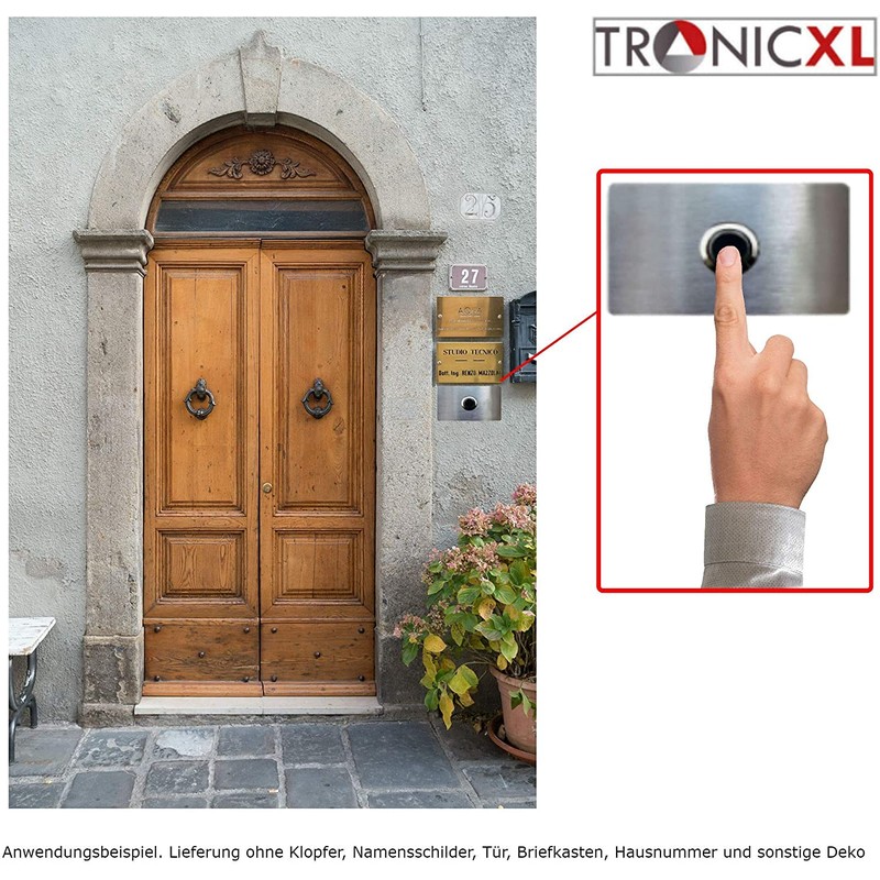 TronicXL Design V2A Stainless Steel Bell Plate - Made in