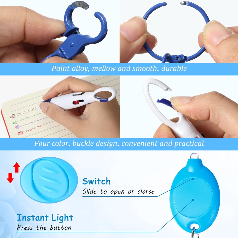 60 Pcs Mini Pens for Nurses Pen Badge Clip with