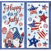 Whaline 6 Sheets Patriotic Window Clings Happy 4th of July