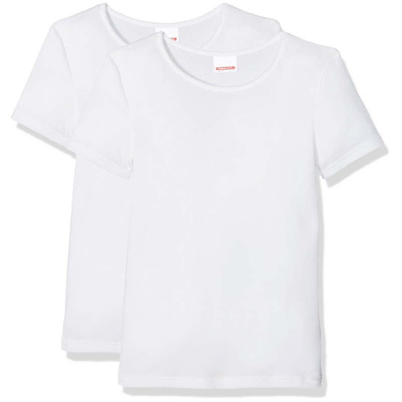 Damart – Set di 2 Magliette da Ragazza, Maniche Corte,