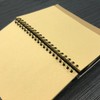 ZAYOIZY Spiral Bound Sketch Book Kraft Paper Sketch Pad Unlined
