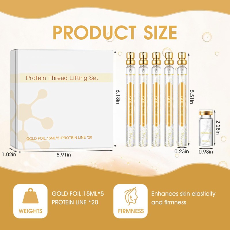 Allony Collagen Thread Lifting Set, Collagen Thread for the Face,