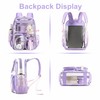 MATMO Clear Backpack for Girls Women Heavy Duty Transparent Backpack