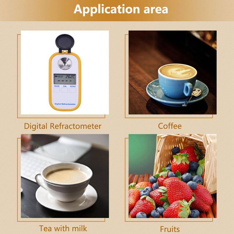 Portable Digital Brix/TDS Tester Refractometer Measurement Tool Beekeeping Accessory