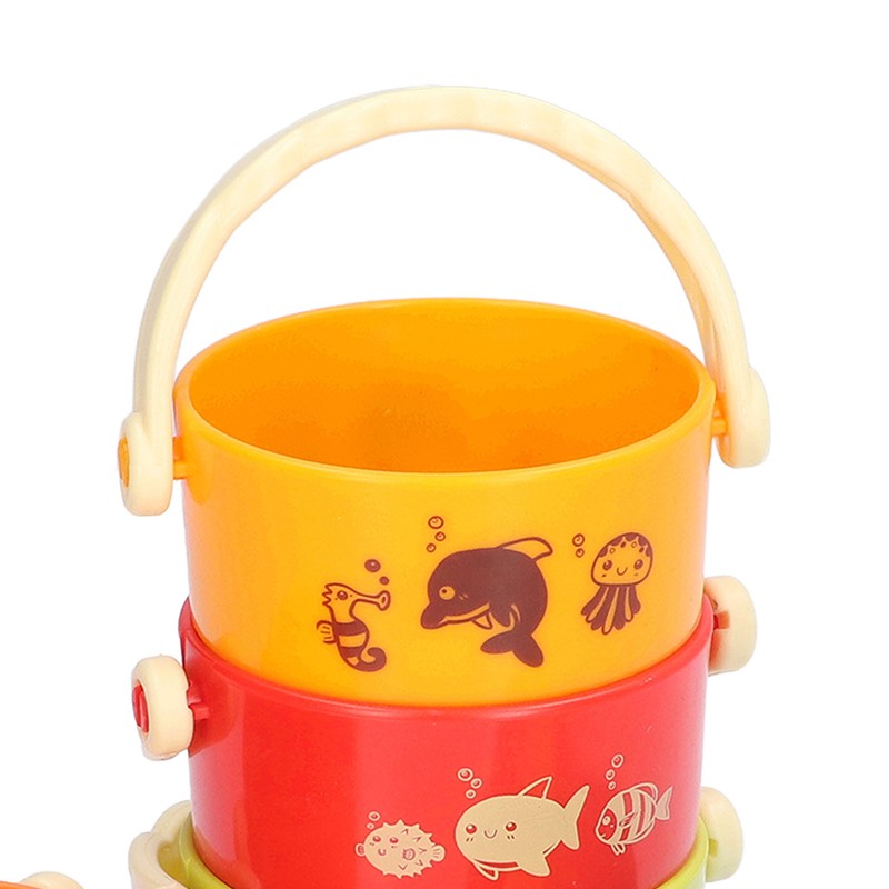 5pcs Colorful Stacking Cups Set Early Educational Baby Building Toys