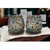 Mexican Confetti Rock Wine Glasses - Set of 2 |