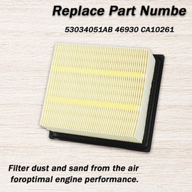 53034051AB Air Filter Compatible with 2007-2024 Dodge Ram 2500 3500 4500 5500 6.7L | Replaces 46930 CA10261