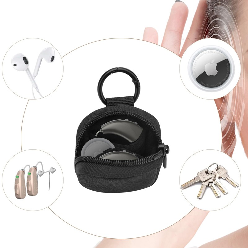 Beautyflier Hearing Aid Protective Case Pocket Size, Hearing Amplifier Soft