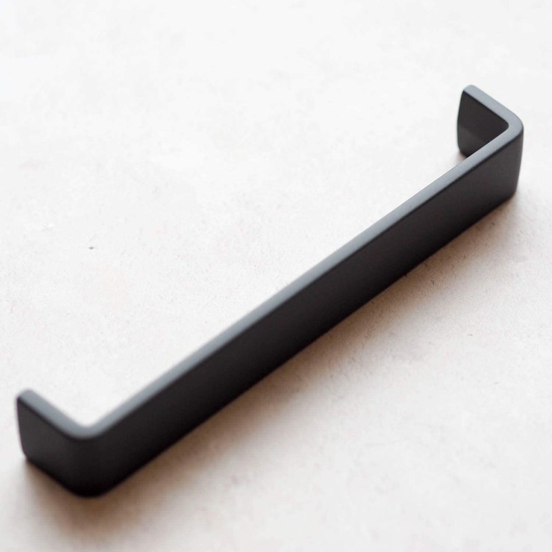 192mm Dark Grey/Titanium D Shape Handle for Kitchen Cabinets |