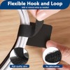 50 PCS Self-Adhesive Hook and Loop Cable Ties for Organizing