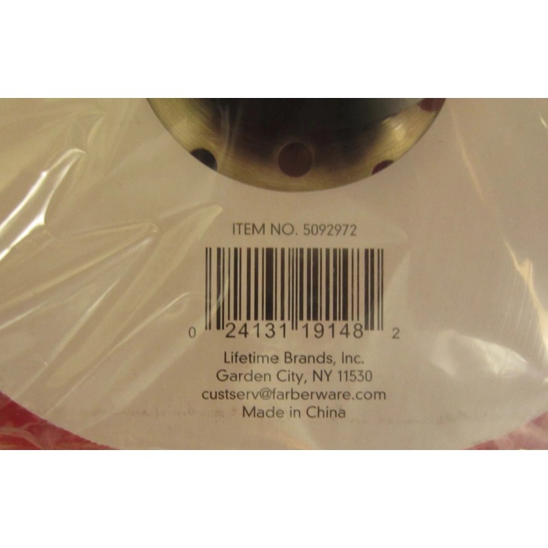 Farberware Professional Sink Strainer,Fits Standard Sinks Stainless Steel/ Black
