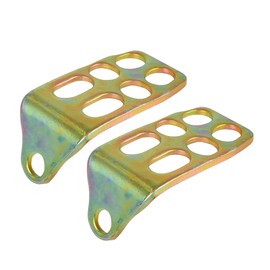 X AUTOHAUX 1 Pair 12mm Metal Motorcycle Rearsets Footrest Footpeg Bronze Tone