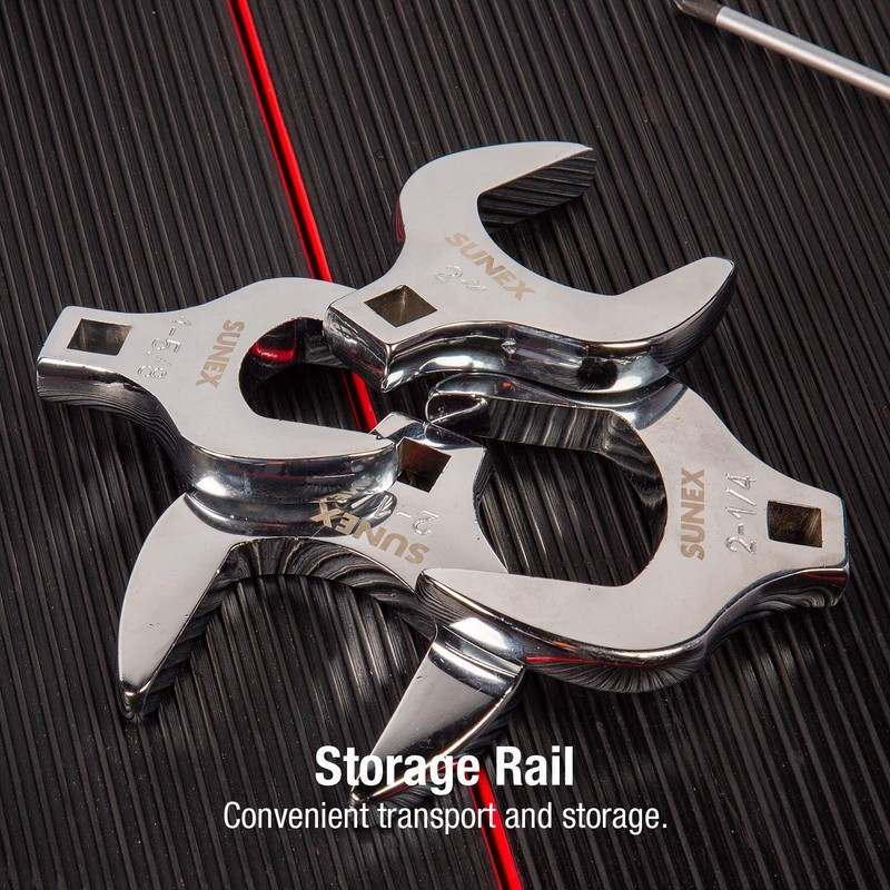 SUNEX TOOLS 9722A 6 Piece 1/2" Dr. Jumbo Crowfoot Set