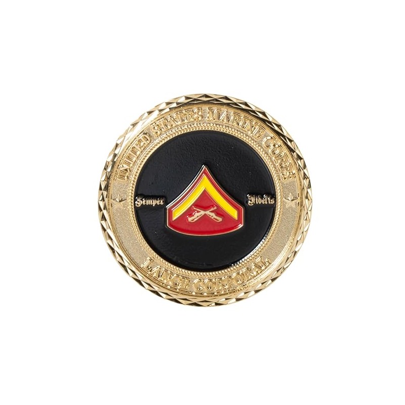 Artisan Owl USMC Lance Corporal Military Challenge Coin