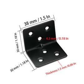10Pcs L Shaped Right Angle Bracket, 2 x 2 x 2 inch Stainless Steel Corner Bracket 90 Degree L Bracket Corner Brace with Screws for Wooden Shelves, Chairs, Tables, Dressers, Furniture