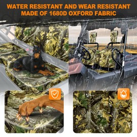 BORDAN Waterproof Seat Covers for UTV Pioneer 700, Heavy Duty 1680D UTV Seat Covers for Pioneer 700/700-4 2014-2025 Full Protection Outdoor Camo(4 PCS)