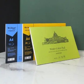 Sophistik Heavyweight A4 Sketchbook for Oil and Acrylic – 350gsm Paper with 20 Sheets, Ideal for Professional Artists and Students | Textured Surface for Superior Paint Absorption