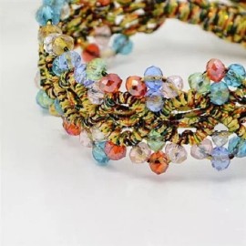 Unbranded Colorful Braided Crystals Bracelet by HAIR ASIA