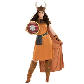 Fun Shack Viking Costume Women, Ladies Viking Costume, Warrior Costume Women, Viking Dress Women, Viking Outfit Women Small