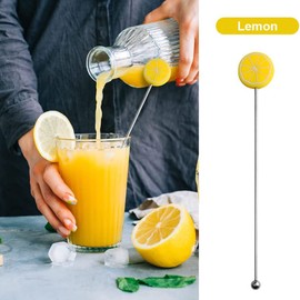 Pack of 7 Colourful Cocktail Stirrers, Cocktail Stirrers, Metal Cocktail Stirrers, Cocktail Sticks, Swizzle Stick, Cocktail Stirrers, for Party, Bar, Café, Restaurant