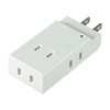 ELPA A-CT004SB(W) Compact Tap Lightning Proof Outlet Power Strip Lightning
