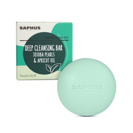 SAPHUS Face Wash Bar, Facial Cleansing Bars Balancing Face Soap Cleanser with Amino Acids & Jojoba Oil for Gentle Exfoliation for Oily Skin, Soap Free, Sulfate Free, Zero Waste