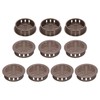 sourcing map 10Pcs 35mm/1.4in Air Vents Circular Soffit Vents, Brown