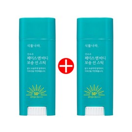 Plant Country [2개기획]식물나라 산소수 페이스 앤 바디 보송 선스틱 30g(SPF50+) [2-piece set] Plant World Oxygen Water Face and Body Mattifying Sun Stick 30g (SPF50+)