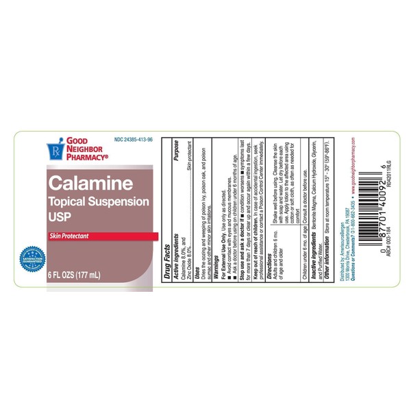 GNP Calamine Topical Suspension USP (Skin Protectant)