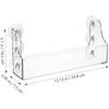 Suction Cup Refrigerator Rack Organizer Acrylic Refrigerator Storage Shelf for