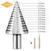 flintronic Step Drill Bit 5mm-35mm, with 1 Automatic Center Punch&