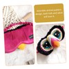 Gatuida Cute Cartoon Eye Mask Plush Sleep Mask for Sleepovers