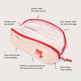 MYLEE Hoarder Makeup Bag – Compact Cosmetic Organiser for Storing Essentials - Travel-Friendly, Waterproof & Durable - Perfect for Stowing Beauty Products, Nail Care, Skincare, Brushes and More