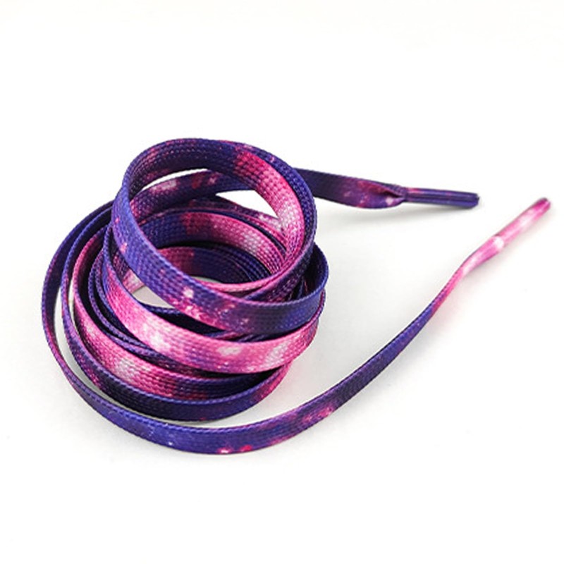 Boethesi 1 Pair shoelace for Sneakers,Starry Sky Tie Dye Multi