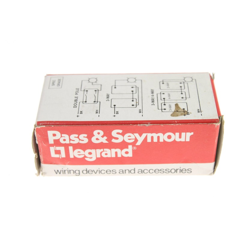 Pass & Seymour Legrand 664-WG Grounding Toggle Switch, 4-Way, 15A,