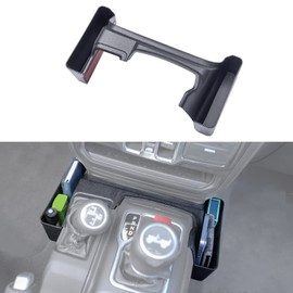 Center Console Gear Shift Organizer Tray Compatible with Jeep Wrangler JL/JLU 2018-2023 2024 2025 and Jeep Gladiator JT Truck 2020-2022 2023 2024 2025 Storage Box Accessories (Not for JK/JKU)