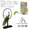 Piececool 3D Puzzles for Adults, Gorgeous Peacock 3D Metal Model