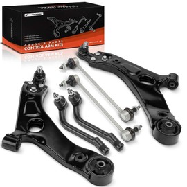 A-Premium Set of 6, Front Lower Control Arm, Sway Bar Link, Outer Tie Rod End, Compatible with Kia Sportage 2011-2013 & Hyundai Tucson 2010-2013